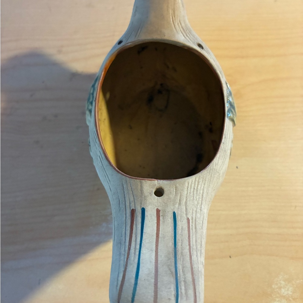 Scandinavian vintage pottery Decorative Bird Planter hanging - Picture 2 of 5